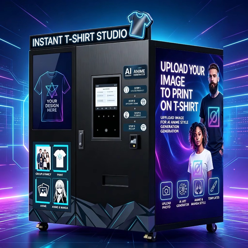 Arcade Ticket Machine - AI 지능형 제작 의류 자판기(전자 터치스크린
