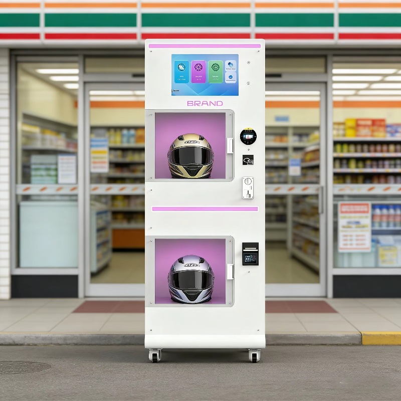 Vending Machine Qr Code - 맞춤형 이중 창고 헬멧 세척 자판기
