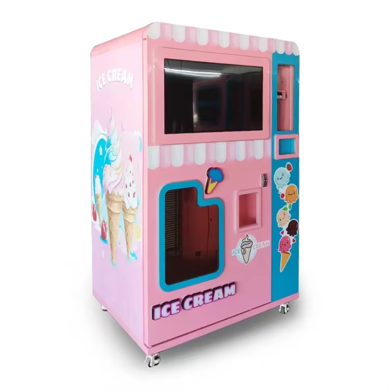 맞춤형 셀프 서비스 로봇 아이스크림 자판기 금속 자동  - Vending Machine Qr Code 리뷰 및 가격