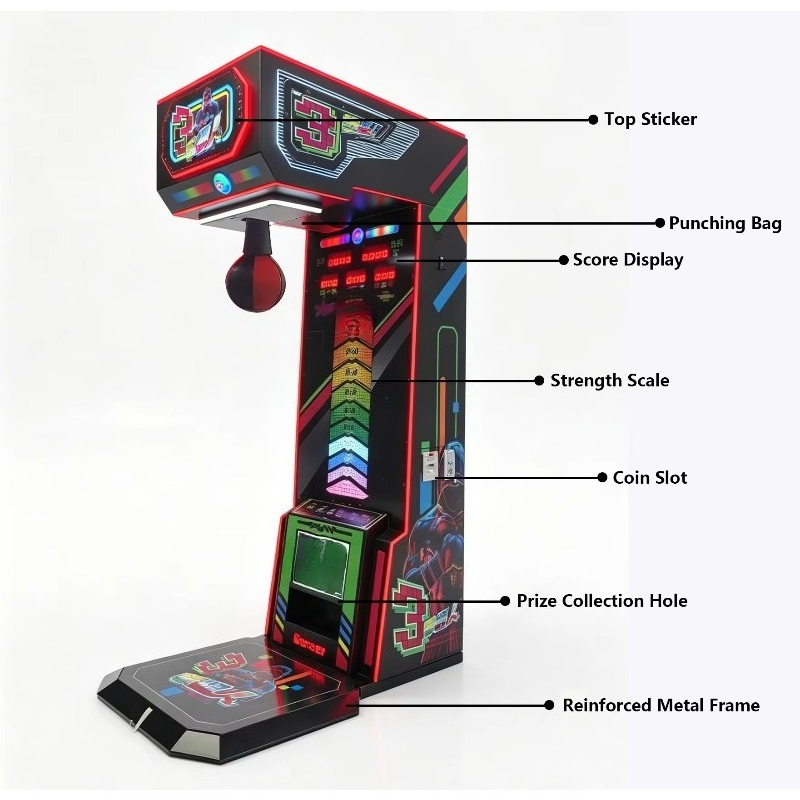 상업용 아케이드 센터용 전자식 복싱 챔피언 빅 펀치 킥 - Arcade Games & Vending Llc 리뷰 및 가격