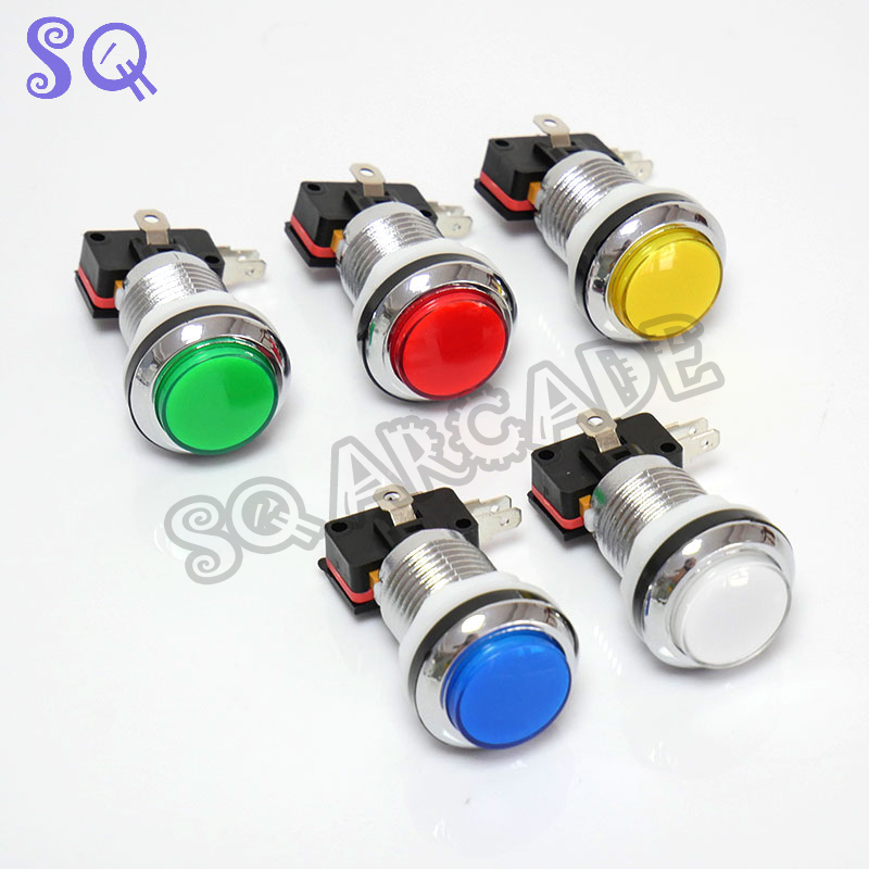 8pcs 아케이드 판도라 콘솔 LED 조명 푸시 버튼  - Coin Acceptor Selector 리뷰 및 가격