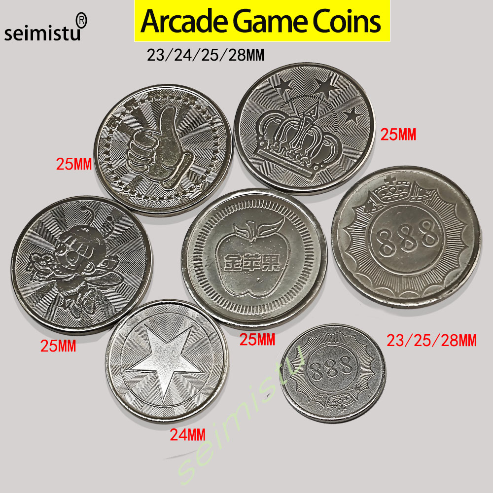 100개 스테인레스 스틸 23/24/25mm 토큰 크라 - Arcade Games Vending 리뷰 및 가격